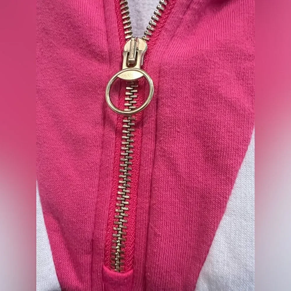 Justice brand size XL girls half zip with sequins on sleeve